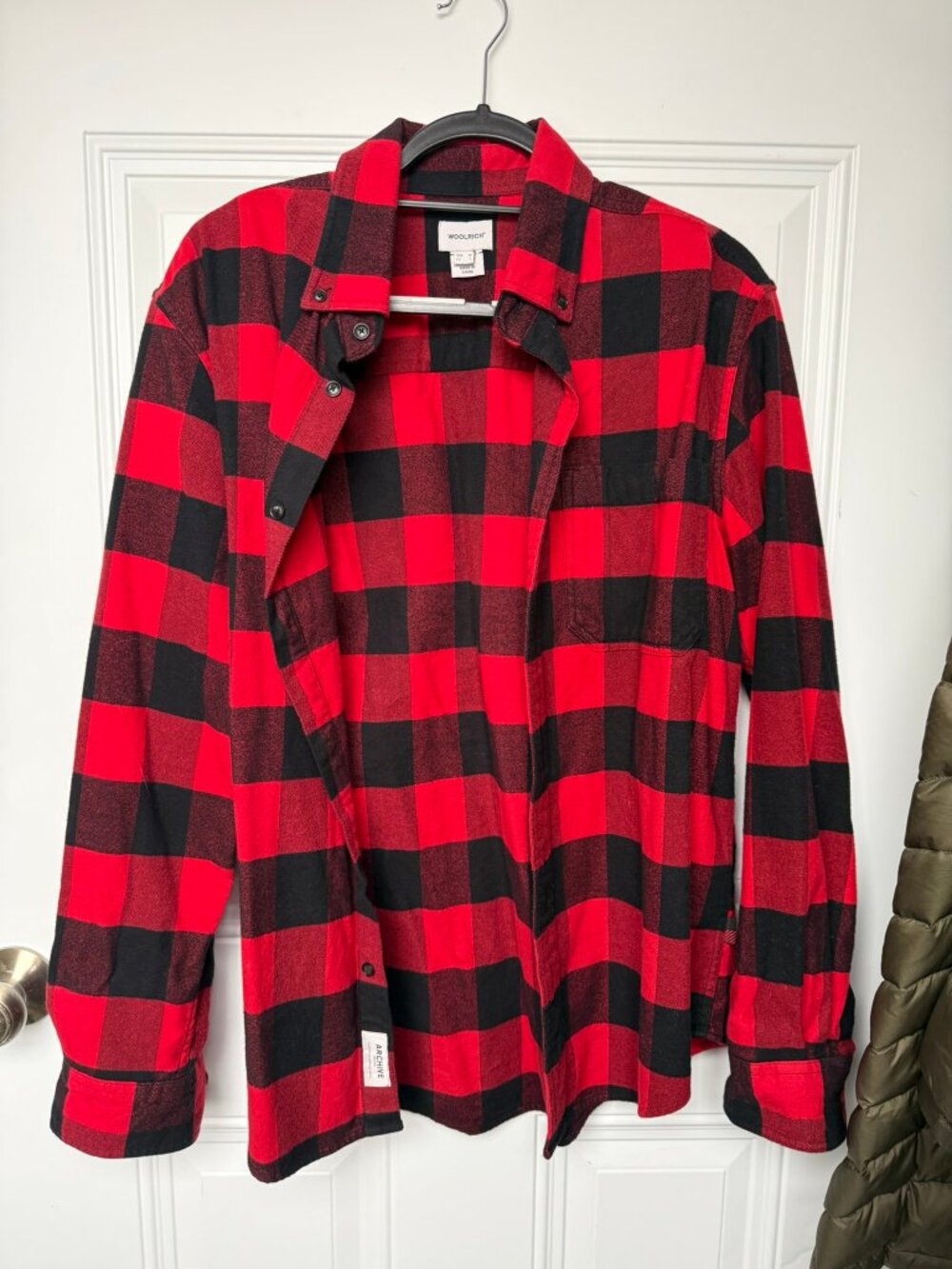 Woolrich buffalo check button down
